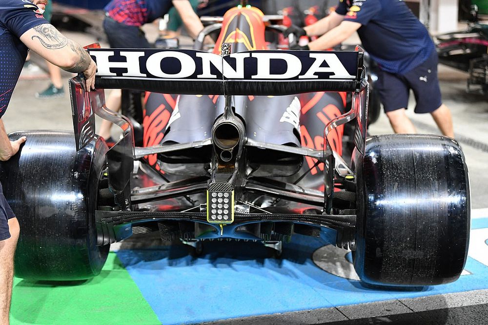 Detalle del difusor del Red Bull Racing RB16B