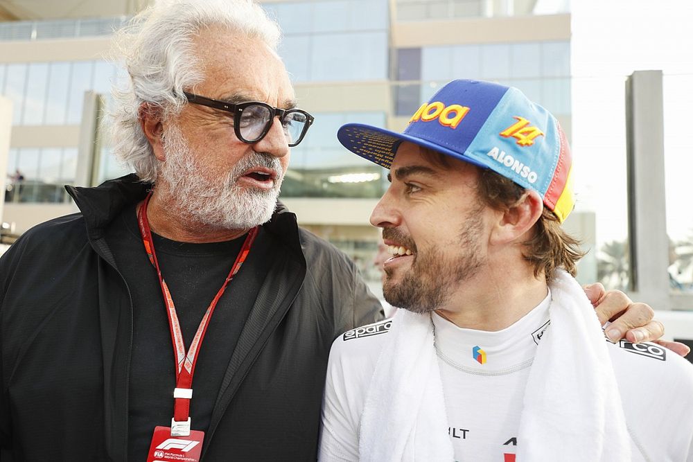 Fernando Alonso, McLaren, con Flavio Briatore 