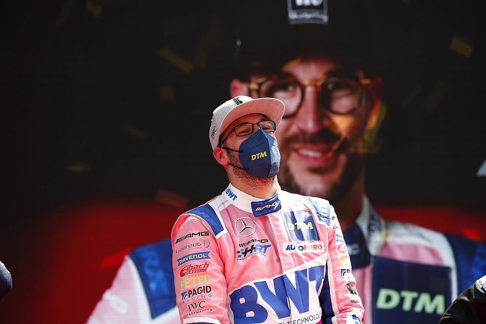 Podium: Race winner Maximilian G&ouml;tz, Haupt Racing Team