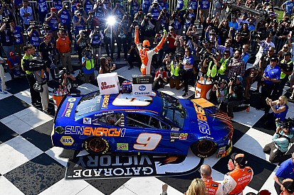 Chase Elliott bests Truex, claims first ever Cup win in WGI thriller