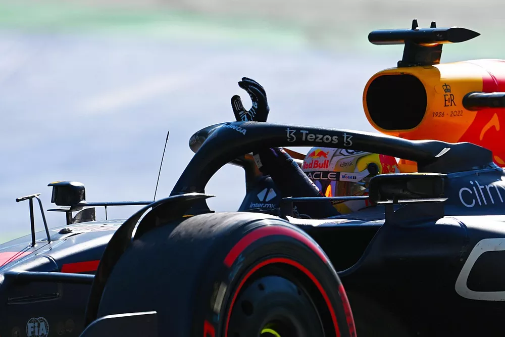 Race winner Max Verstappen, Red Bull Racing RB18