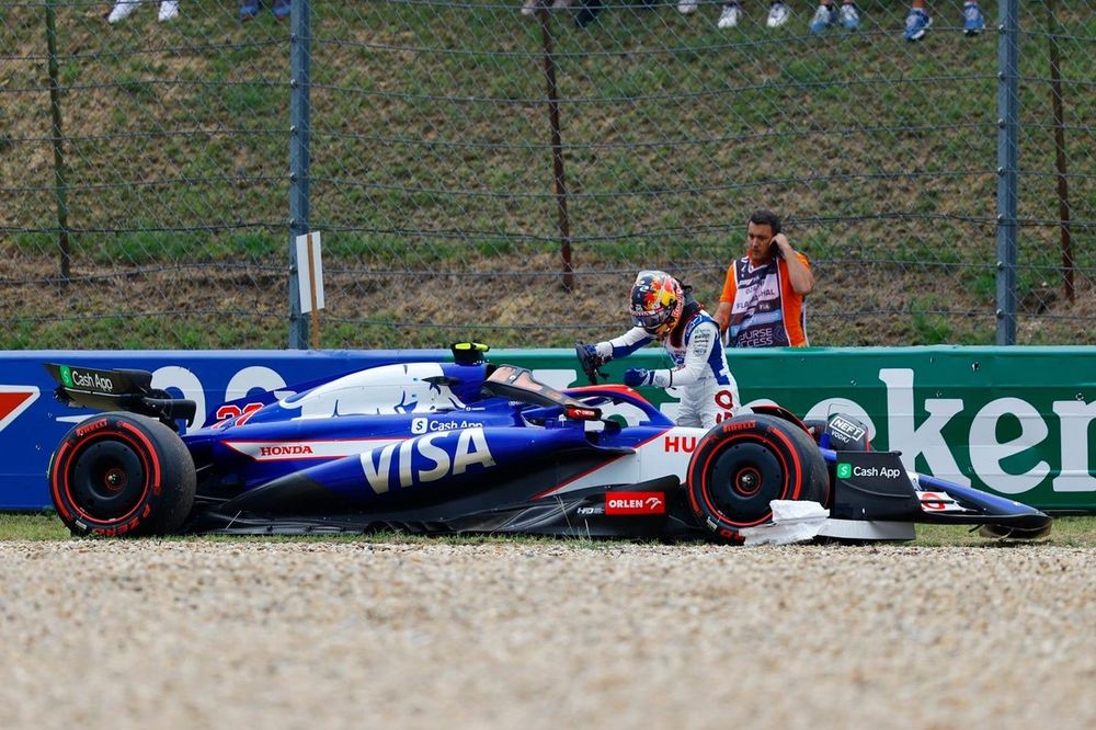 角田裕毅、ハンガリーGP予選Q3でのクラッシュは”とても残念