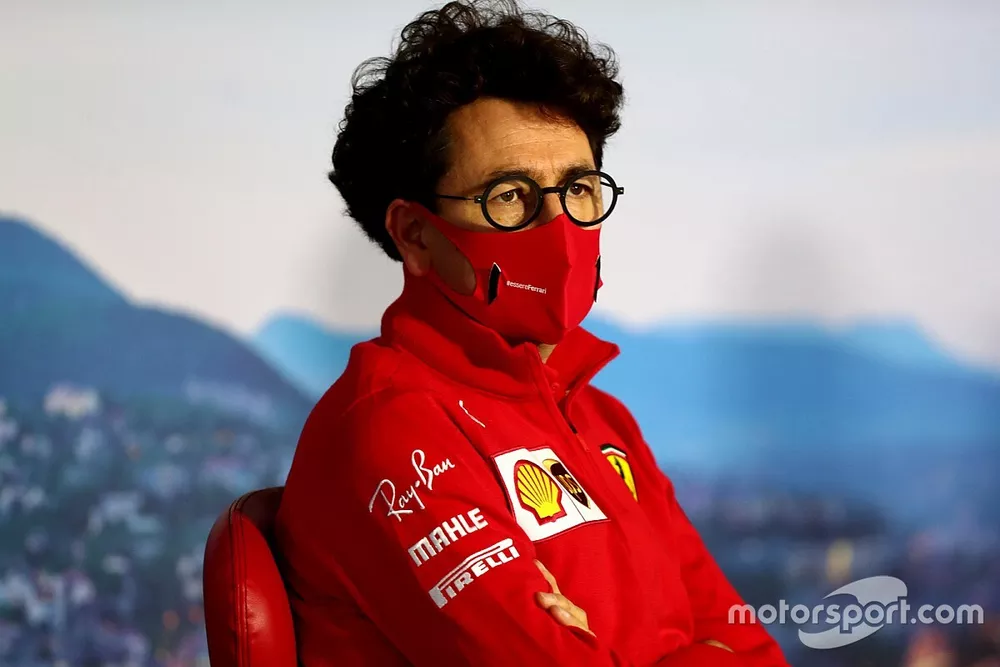 Mattia Binotto, Team Principal Ferrari, lors de la conf&eacute;rence de presse des directeurs d'&eacute;curies