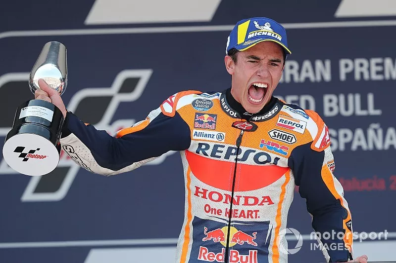 Podium: race winner Marc Marquez, Repsol Honda Team