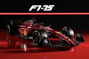 フェラーリ、2022年型F1新車”F1-75”を発表。赤＋黒の1980〜90