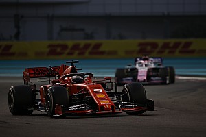 VIDEO: ¡Pérez y Vettel chocan en el test de Abu Dhabi!