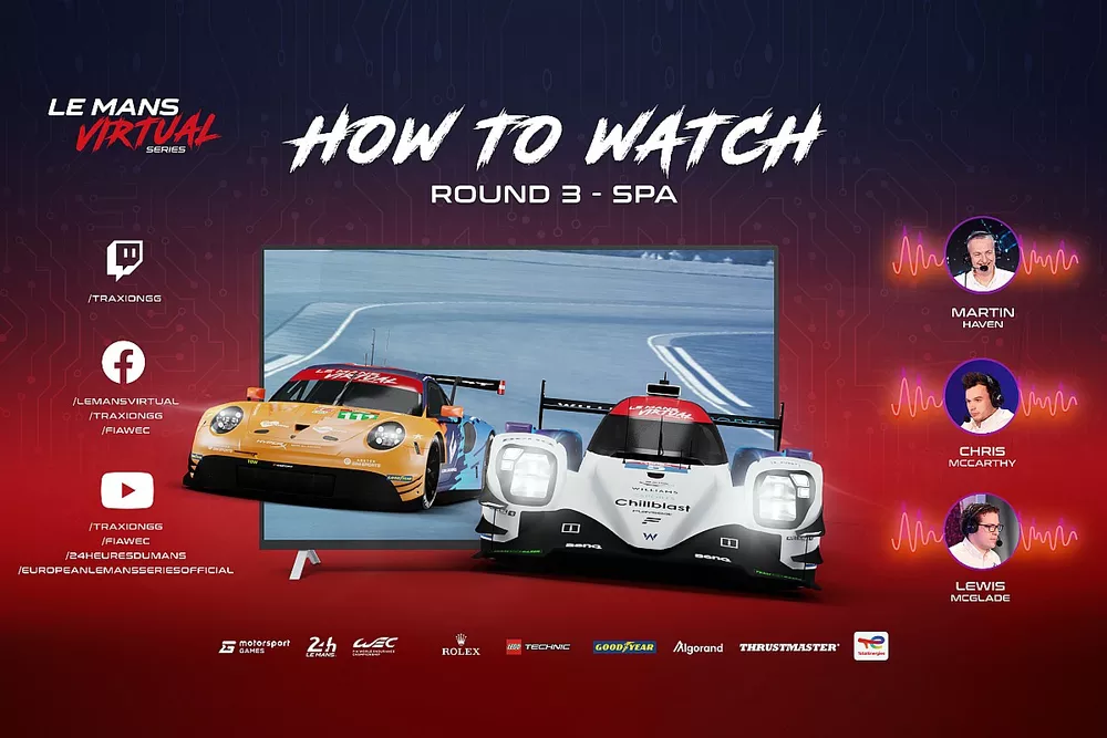 Las estrellas salen a relucir en la ronda de las 6 Horas de Spa de las Le Mans Virtual Series by Motorsport Games