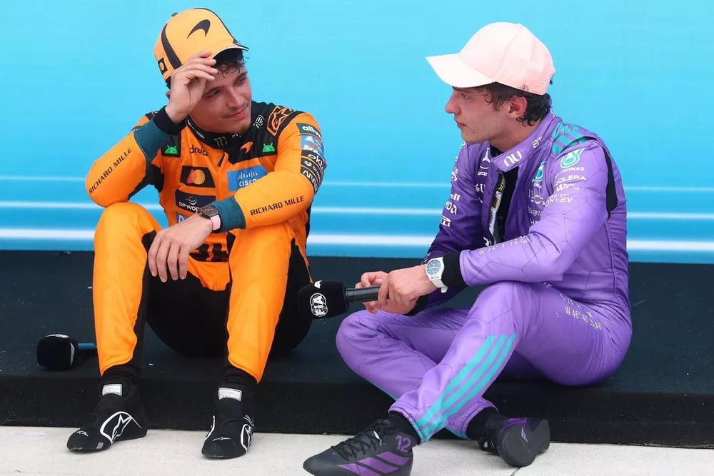 Andrea Kimi Antonelli, Mercedes, Lando Norris, McLaren