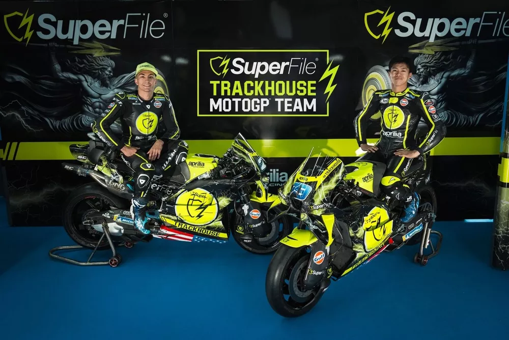 La nouvelle livr&eacute;e de SuperFile Trackhouse MotoGP Team 