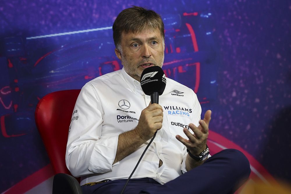 Jost Capito, CEO, Williams Racing, in the team principals Press Conference