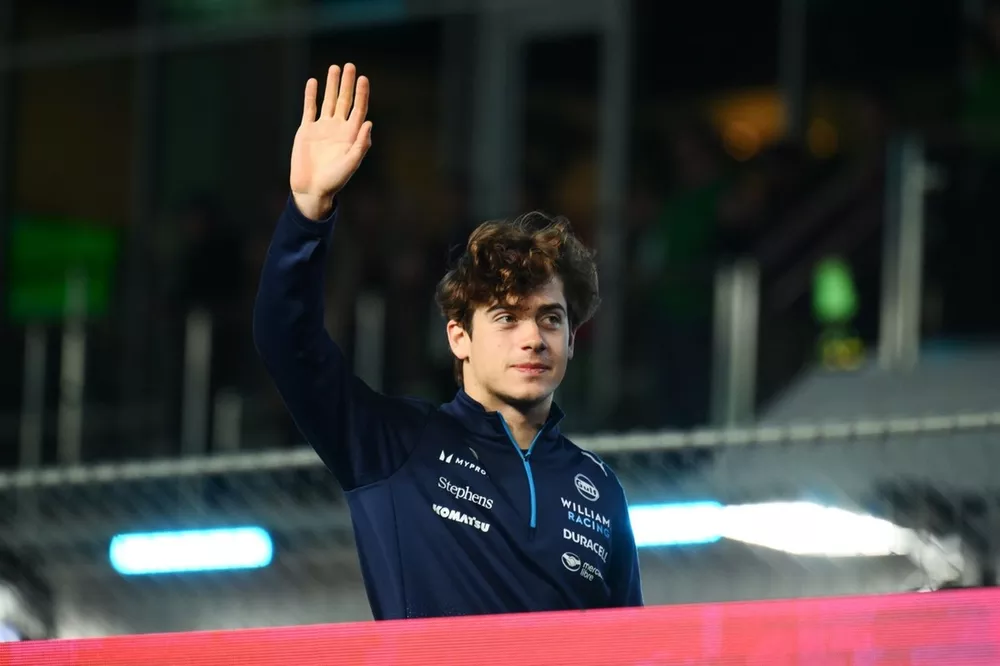 Franco Colapinto, Williams Racing, pendant la parade des pilotes
