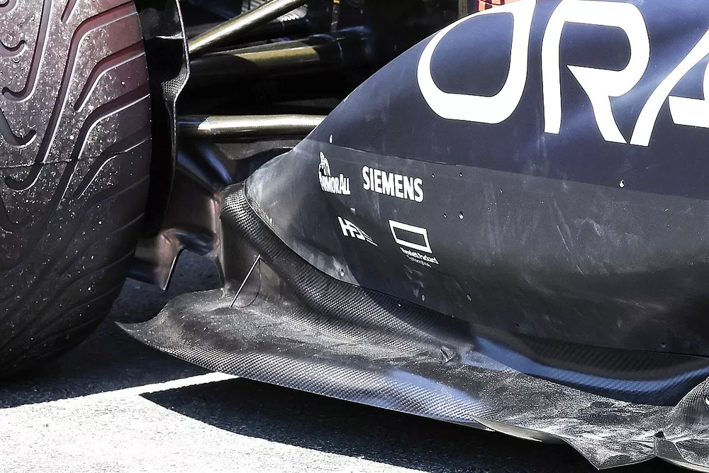 El suelo del Red Bull Racing RB18