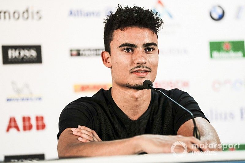 Pascal Wehrlein, Mahindra Racing, lors de la conférence de presse