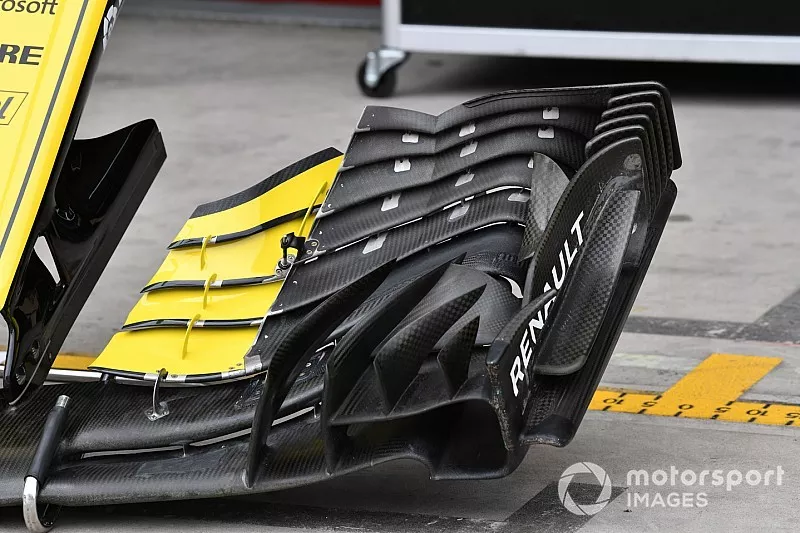Renault Sport F1 Team R.S. 18 etalle del aler&oacute;n delantero