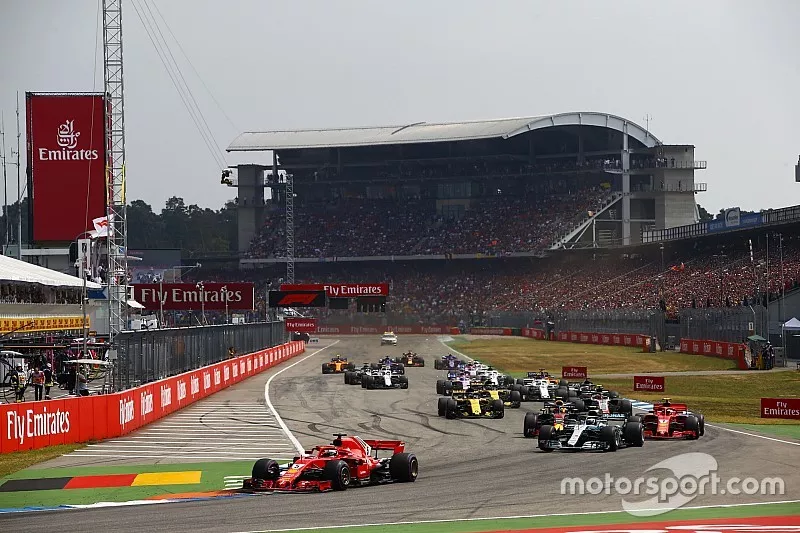 Sebastian Vettel, Ferrari SF71H, Valtteri Bottas, Mercedes AMG F1 W09, Kimi Raikkonen, Ferrari SF71H, Max Verstappen, Red Bull Racing RB14, Nico Hulkenberg, Renault Sport F1 Team R.S. 18