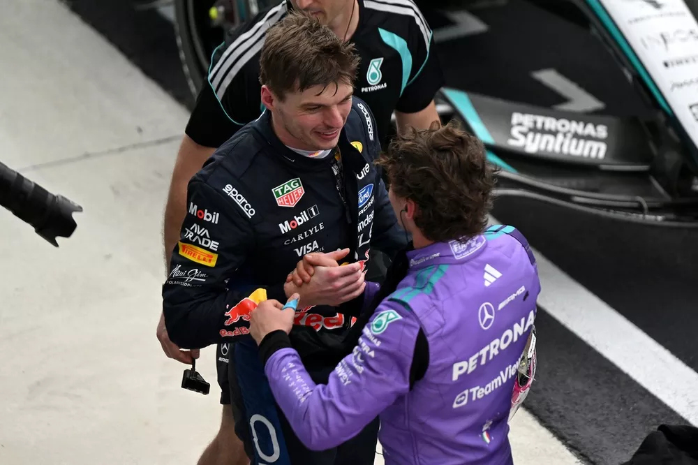 Andrea Kimi Antonelli, Mercedes, Max Verstappen, Red Bull Racing