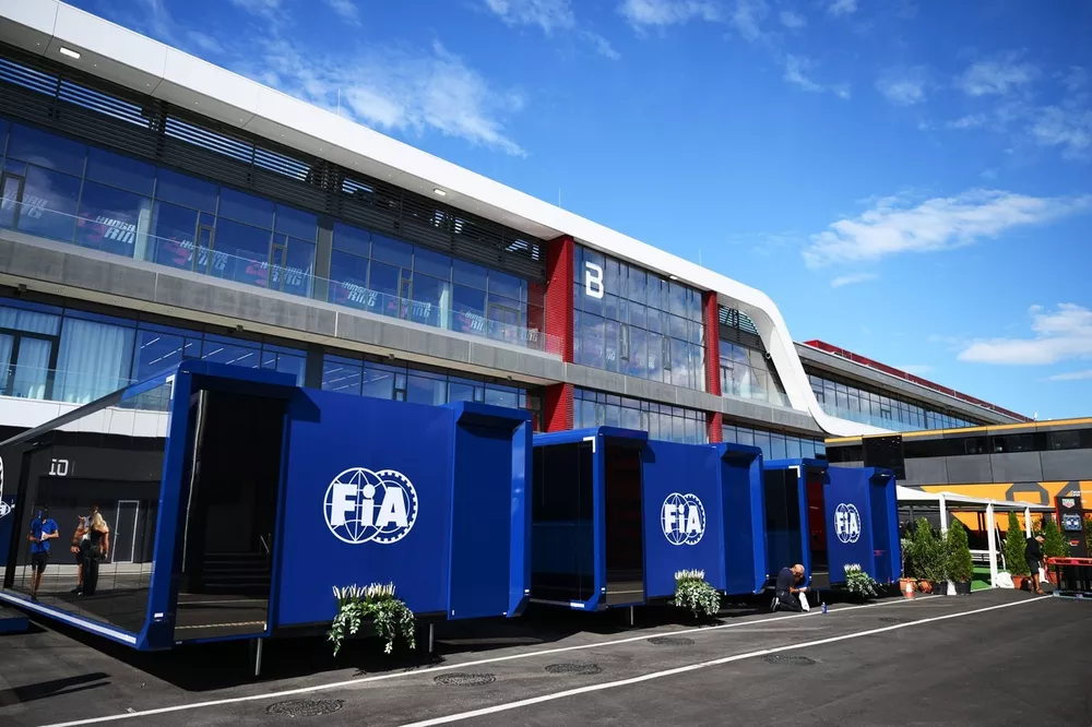 FIA motorhome in the Paddock 