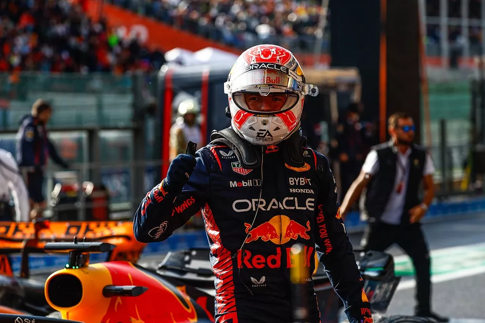 Max Verstappen, Red Bull Racing, f&ecirc;te sa victoire