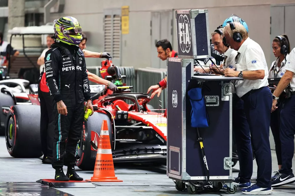 Lewis Hamilton, Mercedes-AMG, weighs in after Qualifying