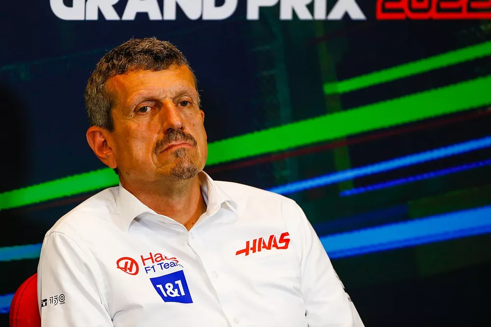 Guenther Steiner, Team Principal, Haas F1, in a press conference