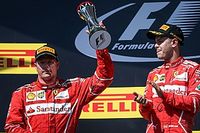 Vettel reconoce que Raikkonen era "mucho m&aacute;s r&aacute;pido"