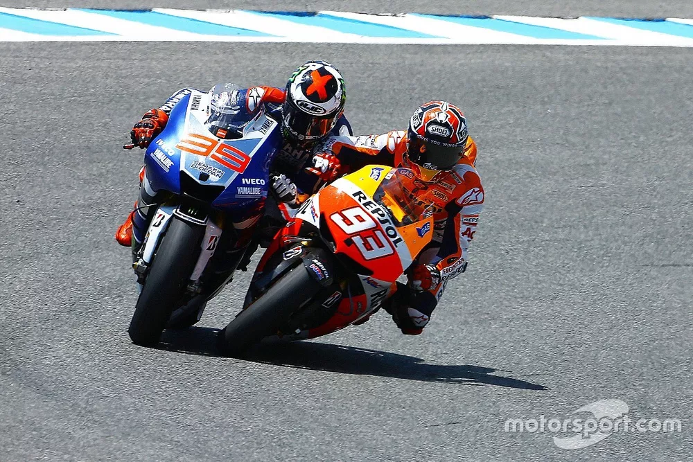 Marc Marquez, Repsol Hond e Jorge Lorenzo, Yamaha