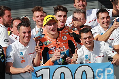 Baldassarri: "Festeggiare i 100 GP con lo champagne è veramente bellissimo"