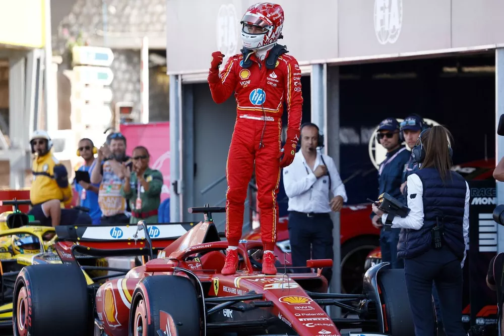 Le poleman Charles Leclerc, Scuderia Ferrari