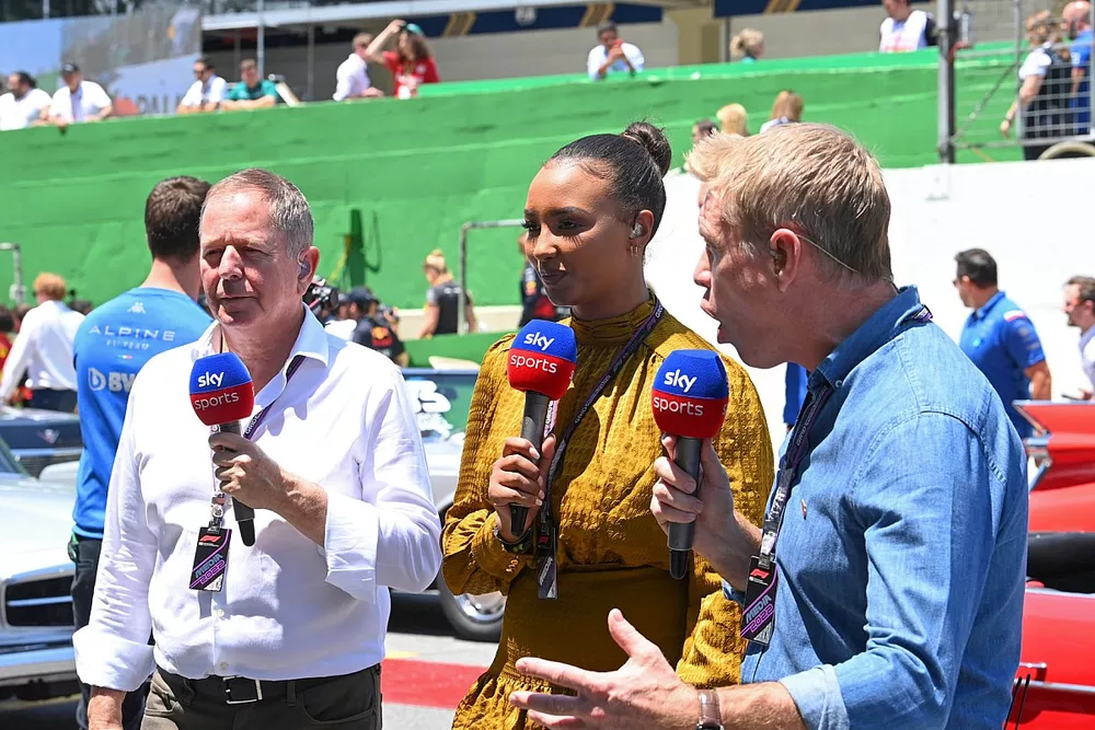 Martin Brundle, Sky TV, Naomi Schiff, Sky TV, Simon Lazenby, Sky TV 