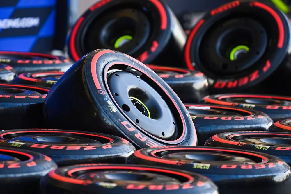 Pirelli tyres in the paddock