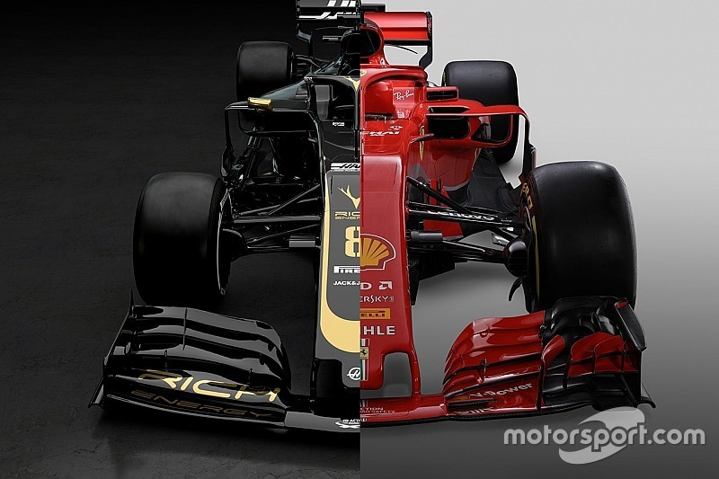 Порівняння: боліди Haas 2019 року та Ferrari 2018 року