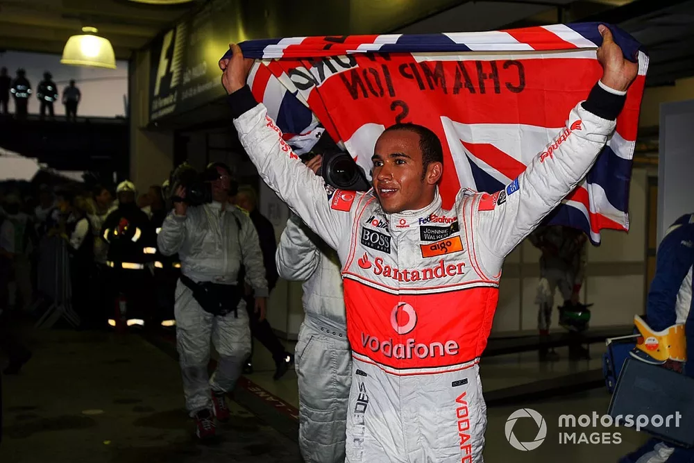 Lewis Hamilton, McLaren celebrates his World Championship in parc ferme