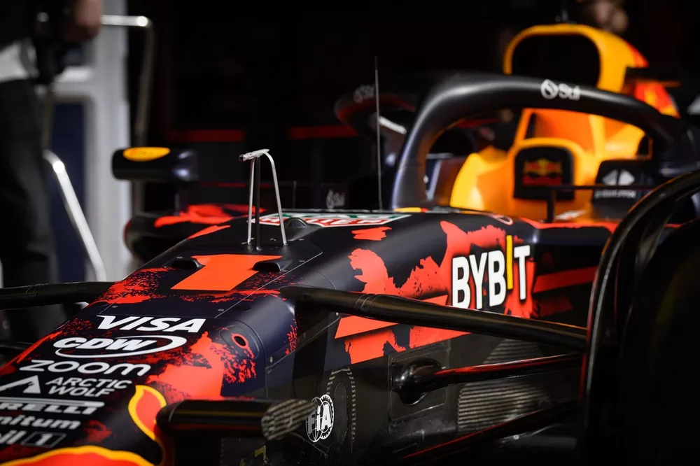 La decoración del Red Bull Racing RB20 en Silverstone