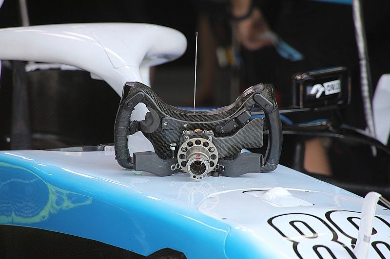Williams Racing FW42 steering wheel detail
