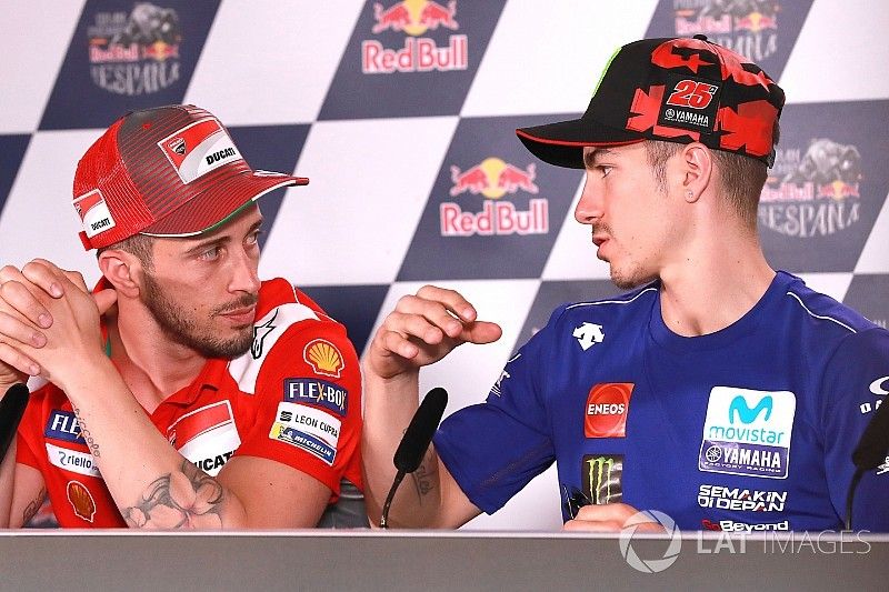 Andrea Dovizioso, Ducati Team, Maverick Viñales, Yamaha Factory Racing
