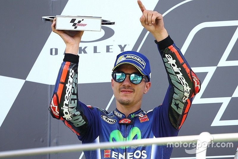 Podium: second place Maverick Viñales, Yamaha Factory Racing