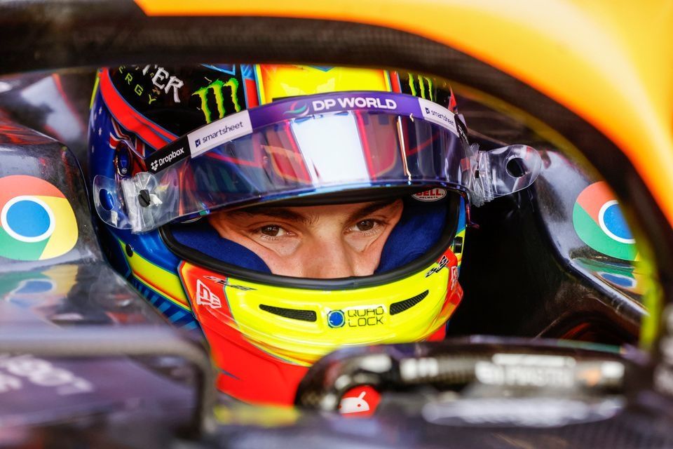 Oscar Piastri, McLaren F1 Team, in his cockpit