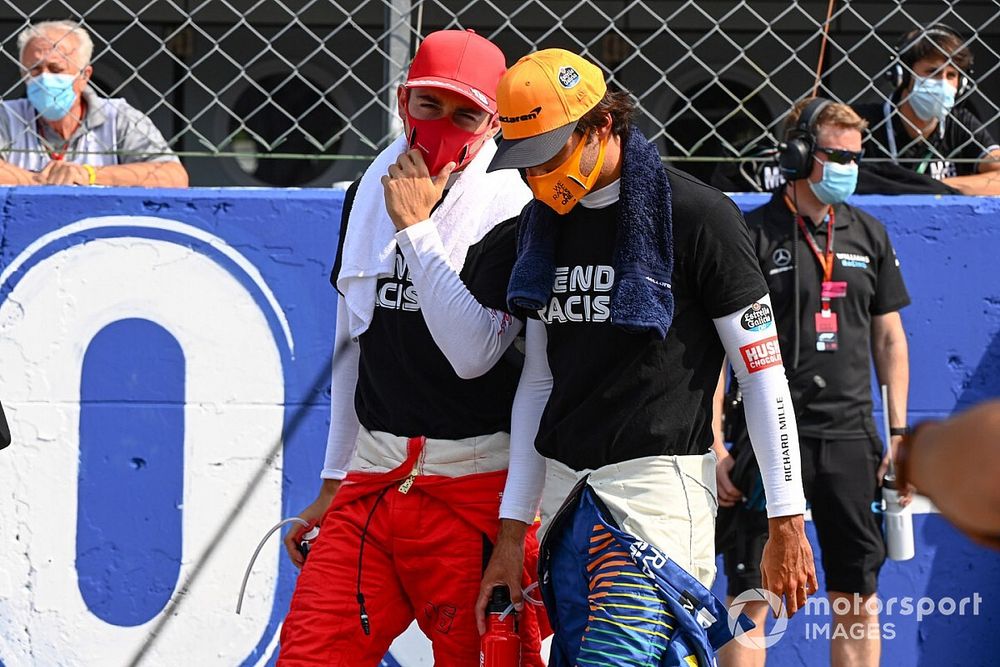 Charles Leclerc, Ferrari, Carlos Sainz Jr., McLaren