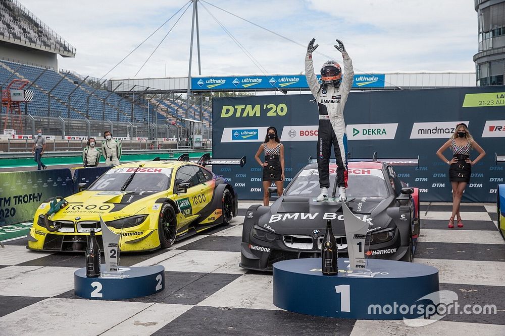 Podium: Race winner Lucas Auer, BMW Team RMG
