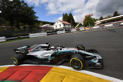 Fotogallery F1: le Qualifiche del Gran Premio del Belgio in cui ha fatto la pole Hamilton
