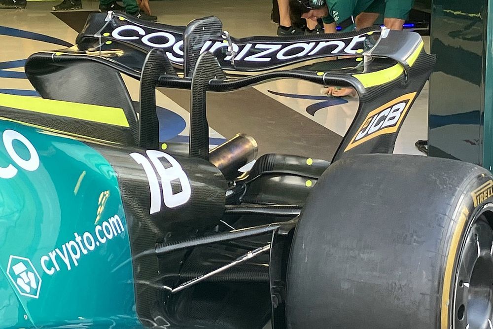 Detalles t&eacute;cnicos del Aston Martin AMR22