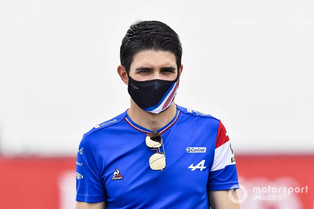 Esteban Ocon, Alpine F1 walks the track 