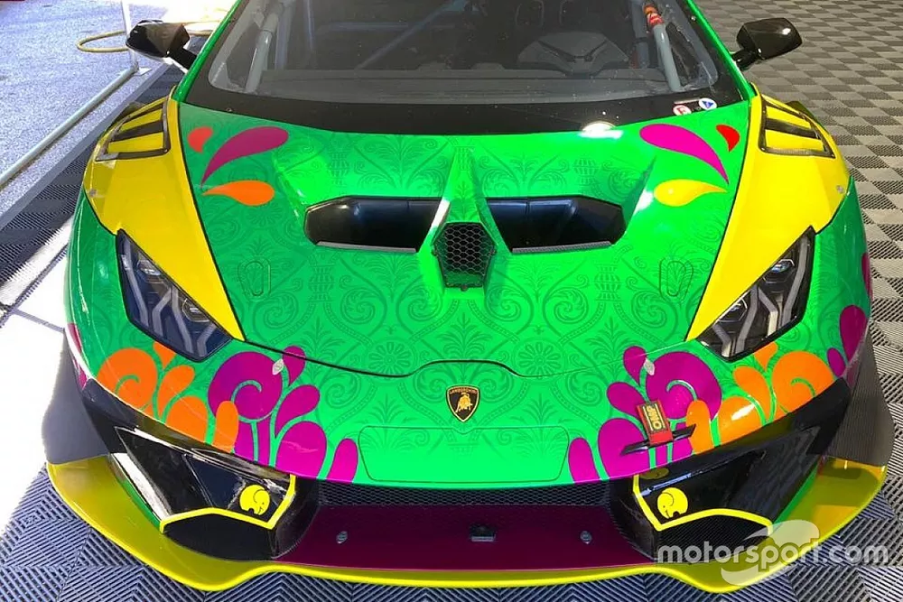 Carro de Leo Lamelas no Lamborghini Super Trofeo
