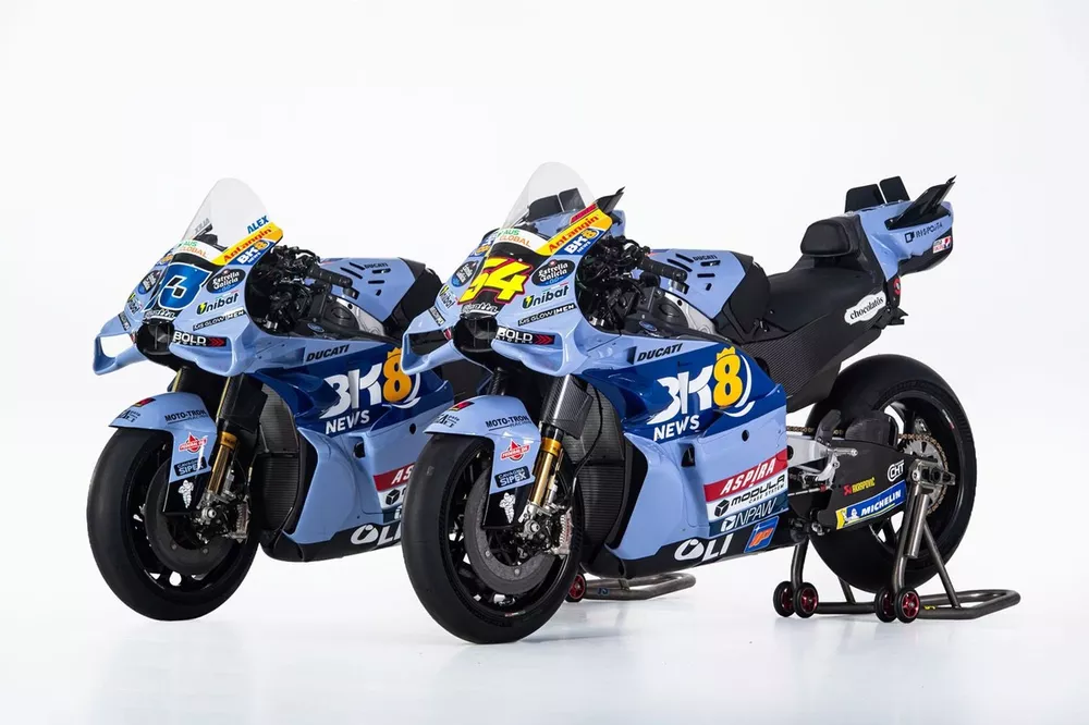 グレシーニ、2026年MotoGP参戦カラーリングをお披露目。今季から