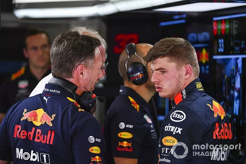 Christian Horner, Team Principal, Red Bull Racing, Max Verstappen, Red Bull Racing