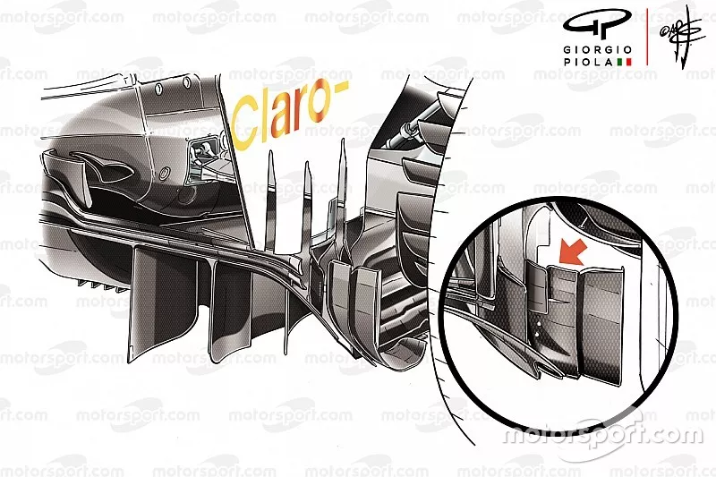 Sauber C37 diffuser detail