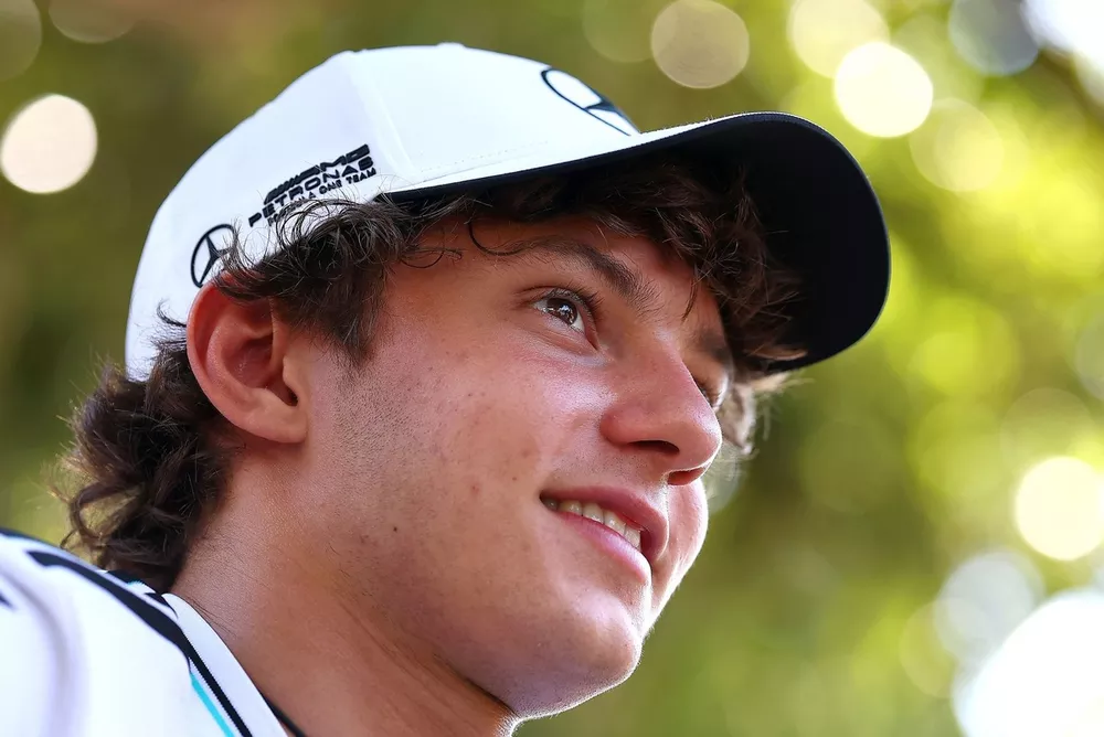 Andrea Kimi Antonelli, Mercedes at the Press Conference
