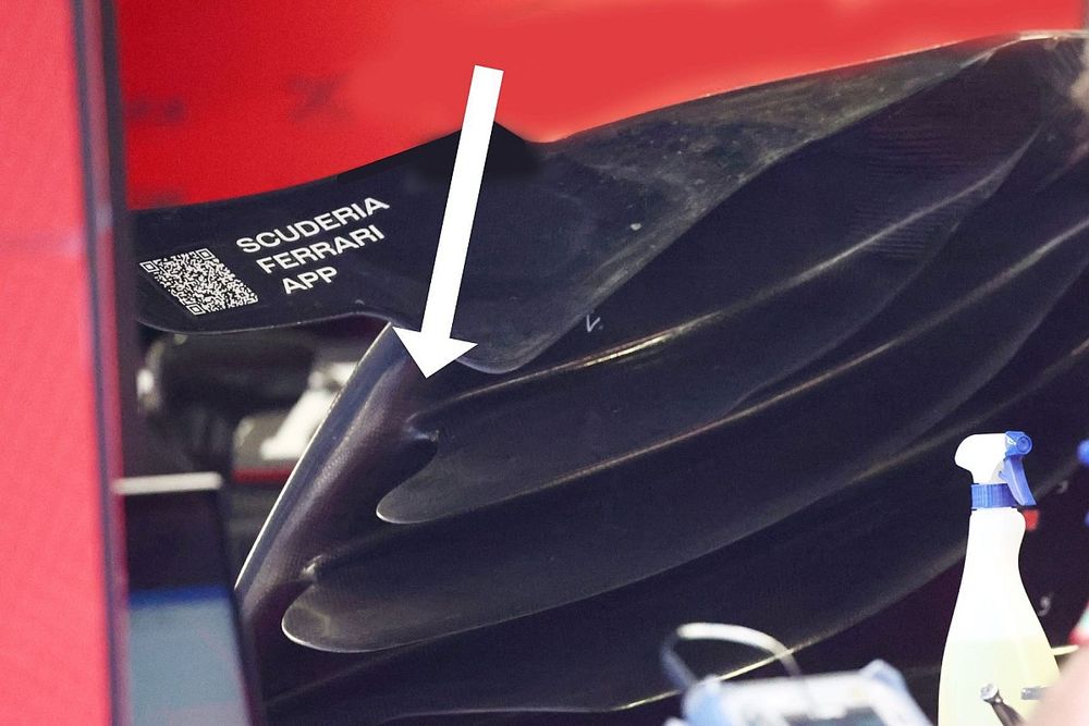 Detalle técnico del Ferrari SF-23