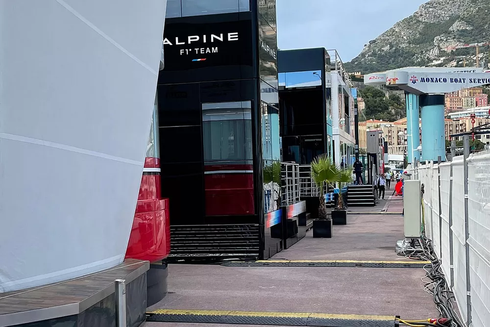 Il paddock di Monaco