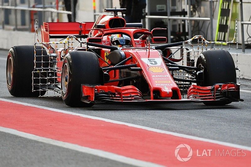 Sebastian Vettel, Ferrari SF71H con sensores